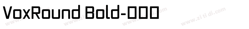 VoxRound Bold字体转换 VoxRound Bold字体转换